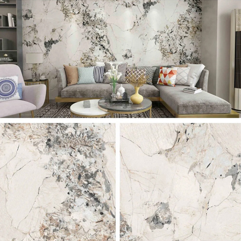 ورق سنگ مرمر PVC با پوشش 1220×2800 میلی متر UV برای مبلمان و کابینت تزئینات سبک و بادوام پانل دیواری پلاستیکی چند لایه