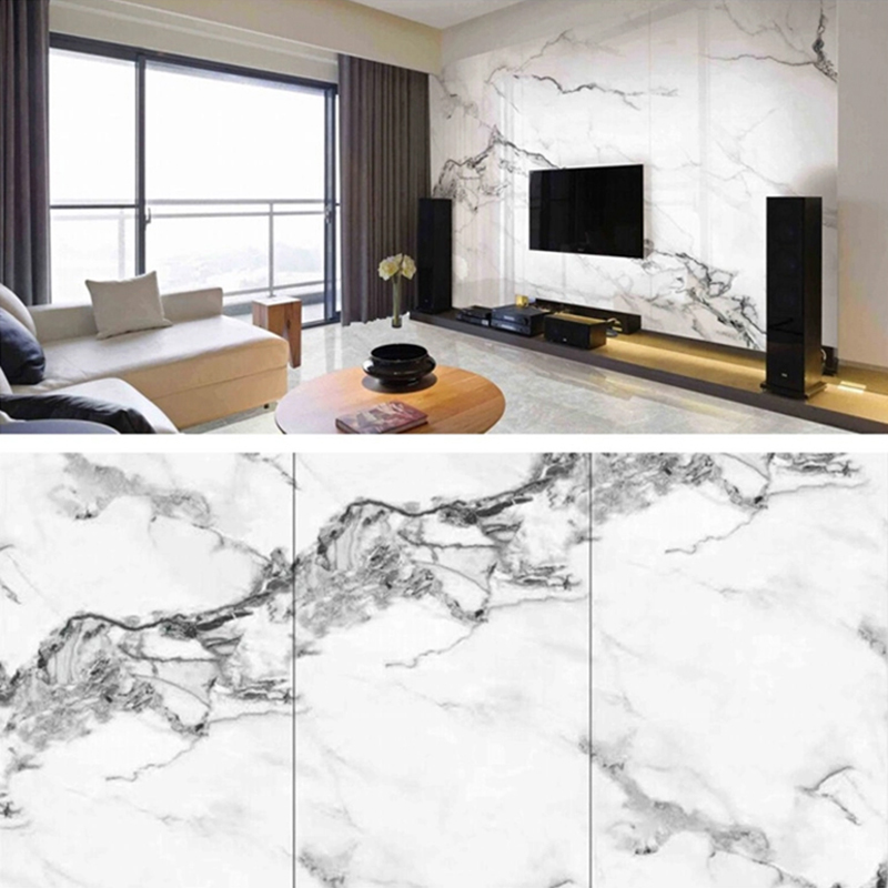 ورق سنگ مرمر PVC با پوشش 1220×2800 میلی متر UV برای مبلمان و کابینت تزئینات سبک و بادوام پانل دیواری پلاستیکی چند لایه