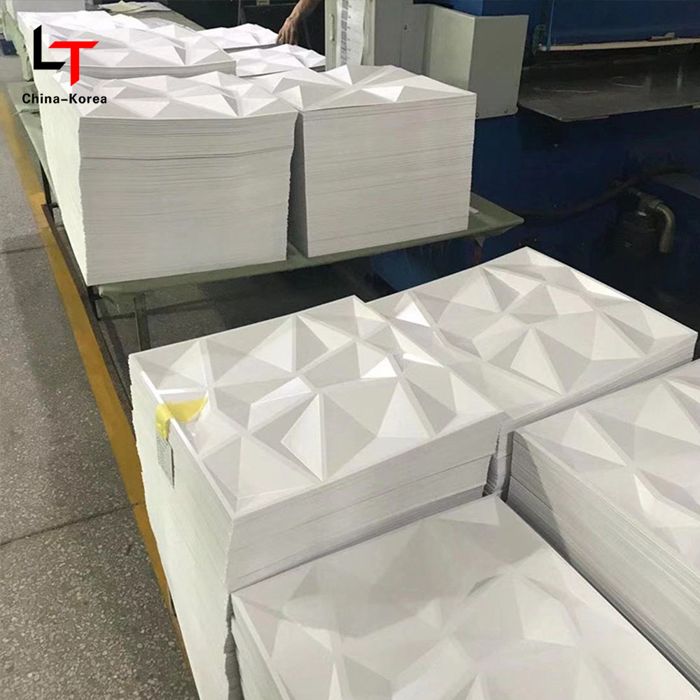 پانل دیواری سه بعدی پی وی سی مدرن / استیکر داخلی ضد آب مات مشکی شکل الماس برای دکوراسیون دیوار اتاق خواب اتاق نشیمن ضد آب