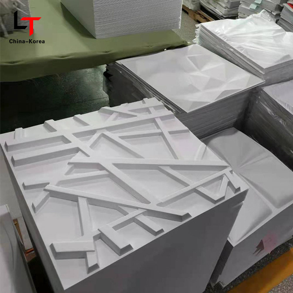 پانل دیواری سه بعدی پی وی سی مدرن / استیکر داخلی ضد آب مات مشکی شکل الماس برای دکوراسیون دیوار اتاق خواب اتاق نشیمن ضد آب