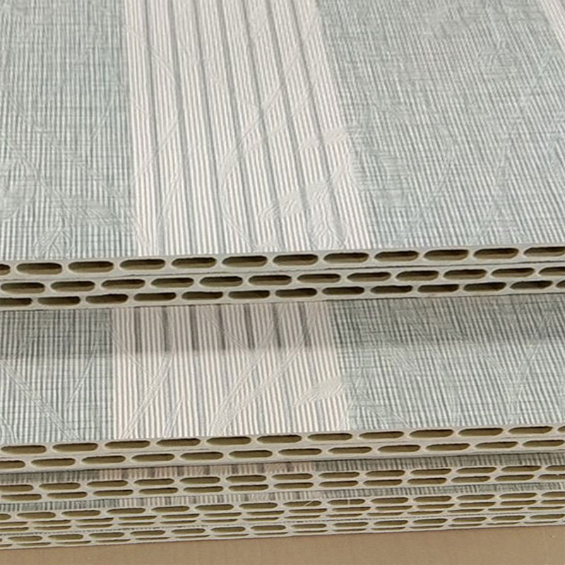 پانل دیواری PVC فیبر چوبی مدرن یکپارچه برای پس زمینه تلویزیون پانل دیواری بسته بندی سخت برای سقف داخلی برای استفاده در هتل