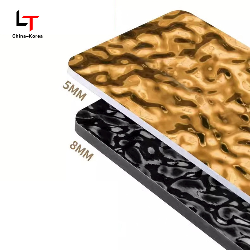 1220 × 2440 میلی متر سازگار با محیط زیست پی وی سی روکش چوب پانل های تزئینی دیواری برای روکش دیوار داخلی ضد آب ضد خش و نصب آسان