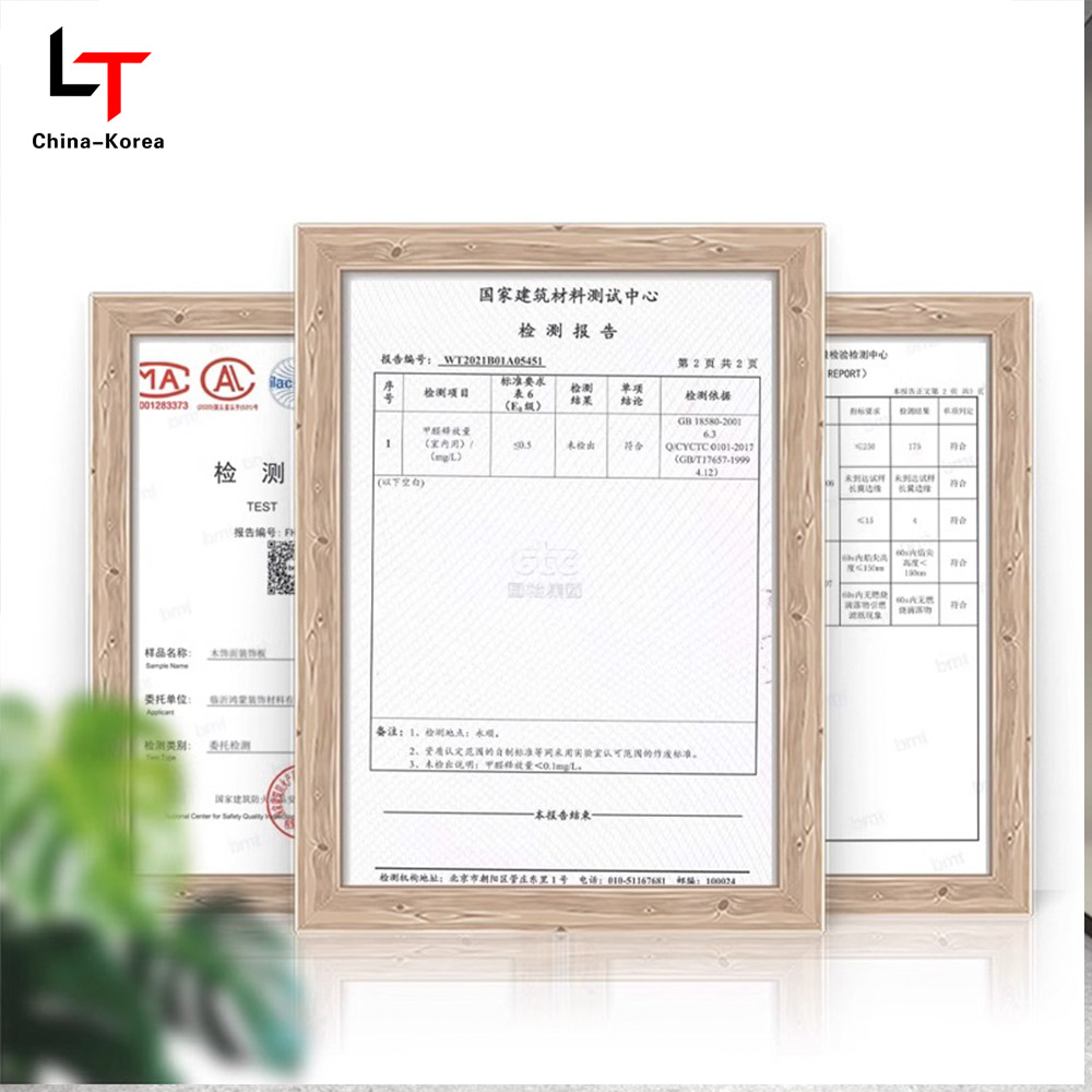 1220 × 2440 میلی متر سازگار با محیط زیست پی وی سی روکش چوب پانل های تزئینی دیواری برای روکش دیوار داخلی ضد آب ضد خش و نصب آسان