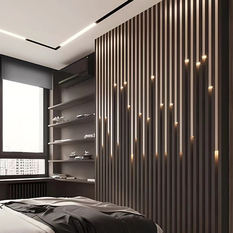 پانل های دیواری مشبک درخشان داخلی مدرن طراحی آسمان ستاره ای از جنس WPC و پلاستیک ضد آب برای فضای باز و خانگی