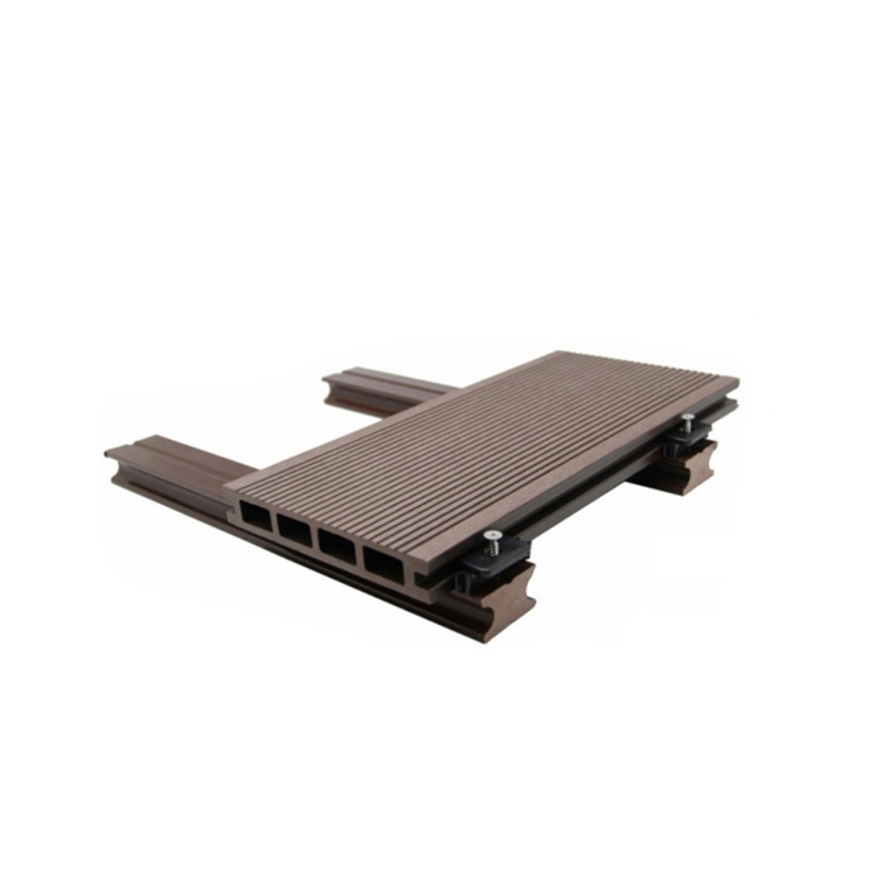 روی تخته‌های کاشی عرشه‌بندی کفپوش مهندسی شده کامپوزیت Wpc پاسیو کامپوزیت ضد آب کف DIY کف