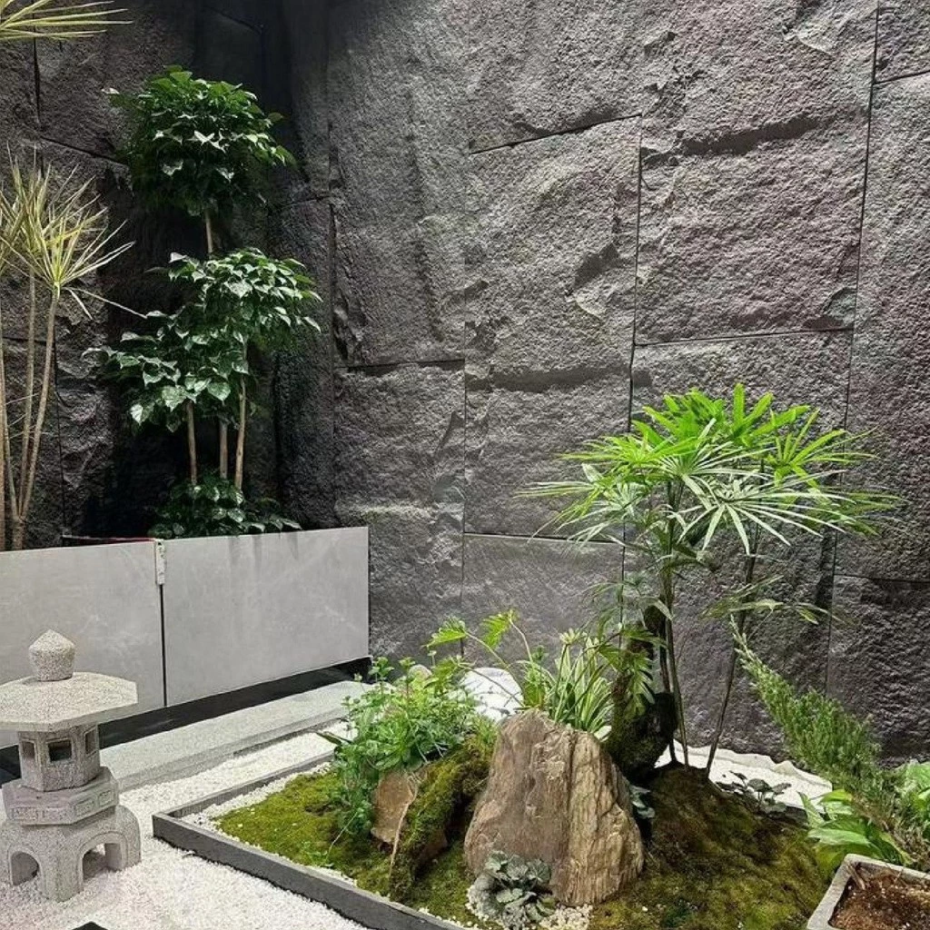 نصب PU Stone مانند نصب پانل های چوبی است: یک دکوراتور می تواند آن را در نیم روز یاد بگیرد
